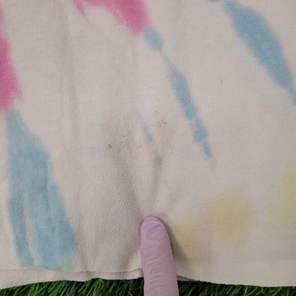 Looney-Tunes Cropped Tie-Dye Shirt Womens Medium 20x19 Baggy - Picture 4 of 13